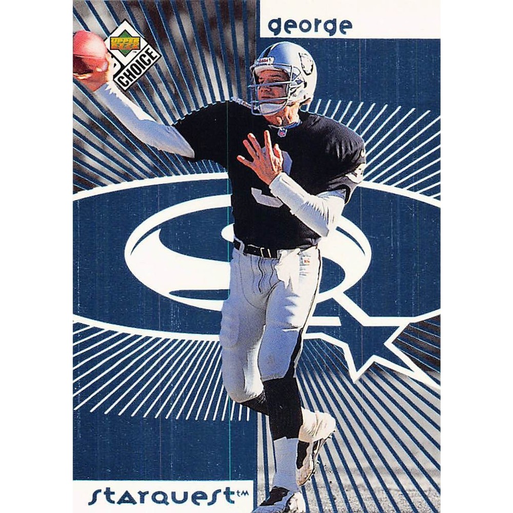 1998 UD Choice #3 Jeff George StarQuest Blue