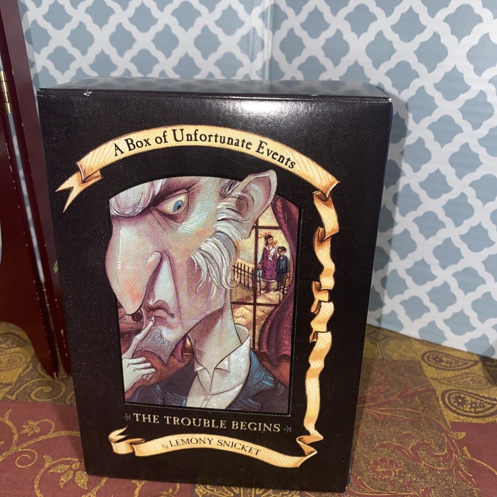 A Series of Unfortunate Events Boxed Set Volume # 1-3 Wide Window 1st Edition