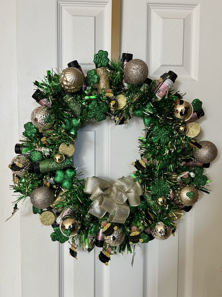 Hair Stylist Color Bottle Wreath for St Patricks Day Only 2 Left