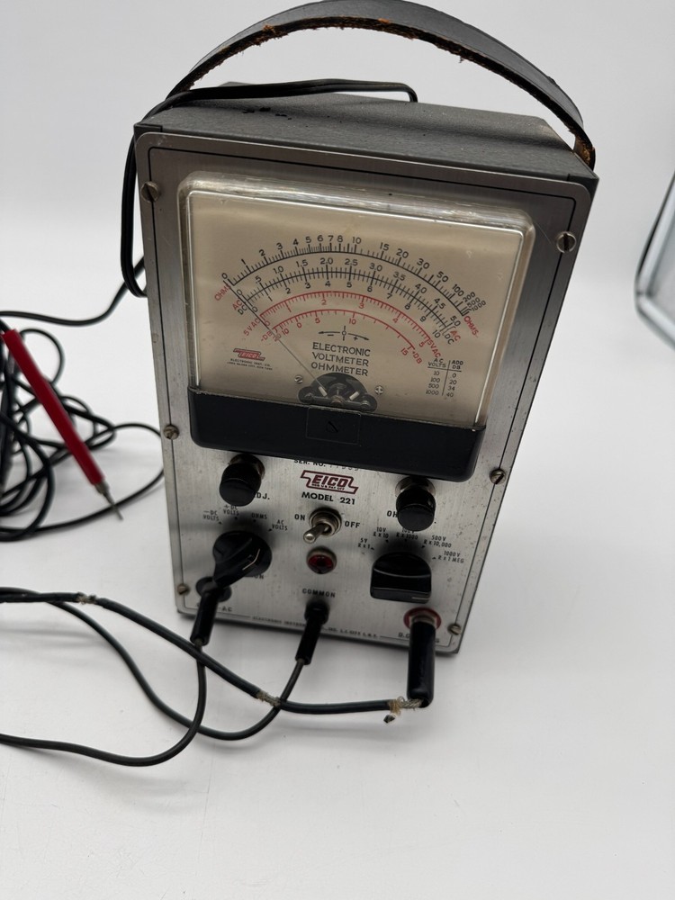 Vintage Eico Model 221 ELECTRONIC VOLTMETER OHMETER UnTested