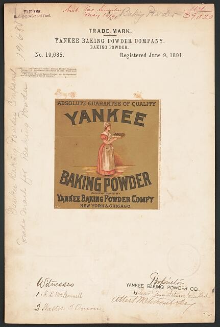 Photo:Yankee Baking Powder Company for Yankee brand Baking Powder