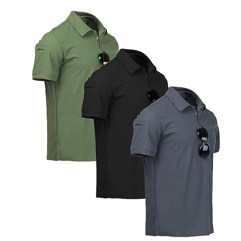 Men's Polo Shirt Golf Sports Plain Casual New T Shirt Short Sleeve