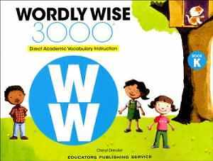 Wordly Wise, Grade K - Paperback, by Hodkinson Kenneth - Very Good h