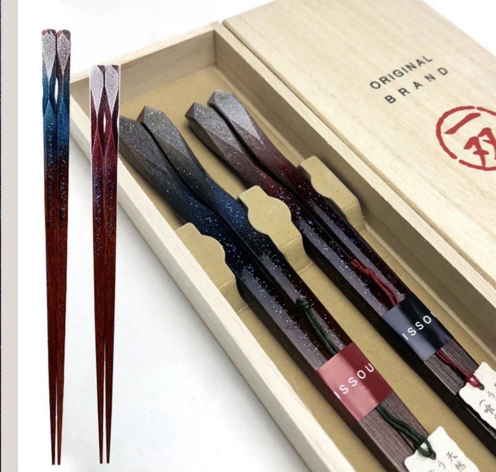 For present Japanese Chopsticks Pair Giftset Japan Traditional URUSHI