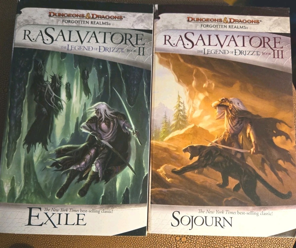 The Legend of Drizzt Books 2 And 3 R. A. Salvatore Forgotten Realms PB Lot