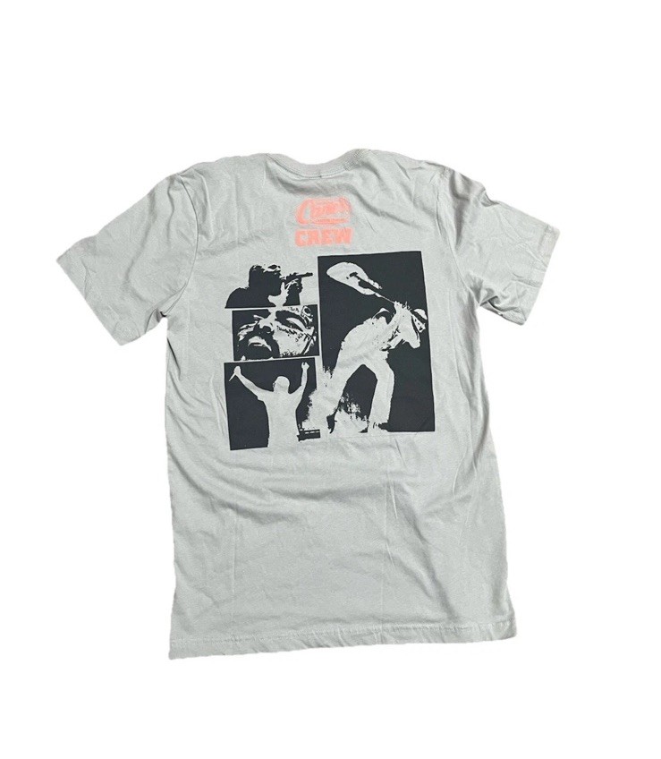 Raising Cane’s X Post Malone Graphic Print Short Sleeve T-Shirt Gray Size L