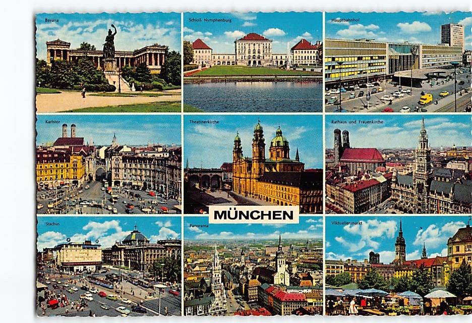 Postcard Scenes & Views Munich Germany