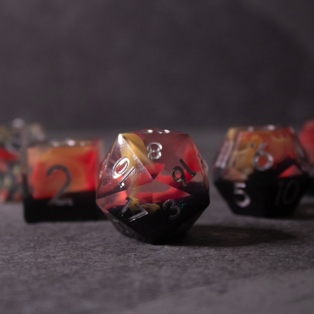 Widogast's Flame - Sharp Edge Dnd Dice Set