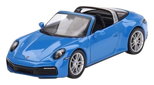 TrueScale Miniatures MINI GT 1/64 Porsche 911 Targa 4S Shark Blue RHD Diecast