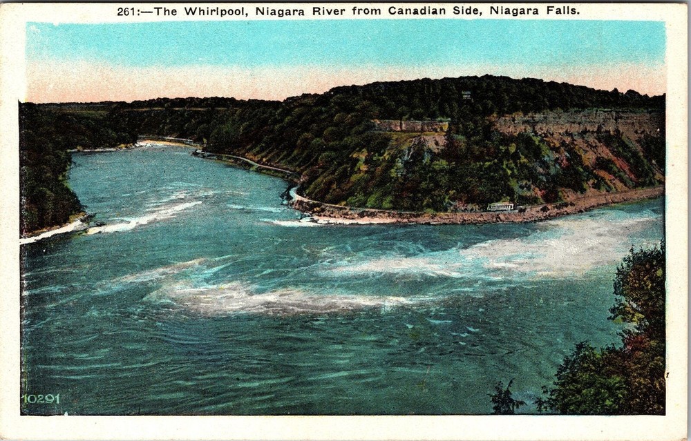 Niagara Falls ON-Ontario, The Whirlpool, Aerial View, Vintage Postcard