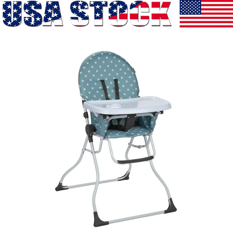 Foldable Portable Highchair with Removable Tray for Babies 6+ Months-image