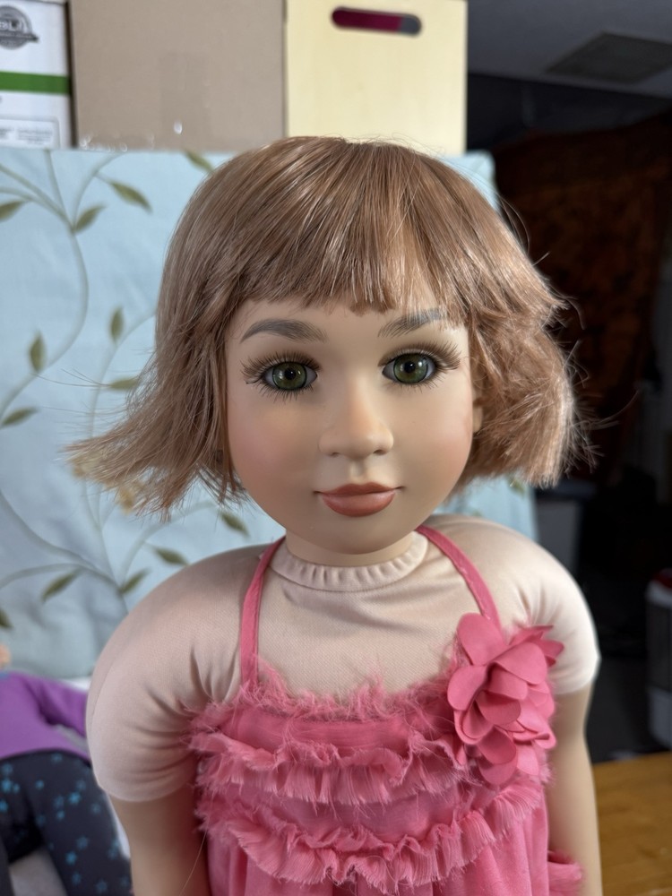Fits My Twinn Doll Wig 14-15” Cute Strawberry (No Doll). #22