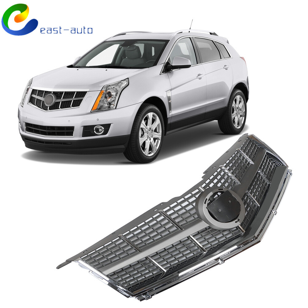 Chrome Mesh Front Bumper Upper Grille Trim for 2010-2012 Cadillac SRX