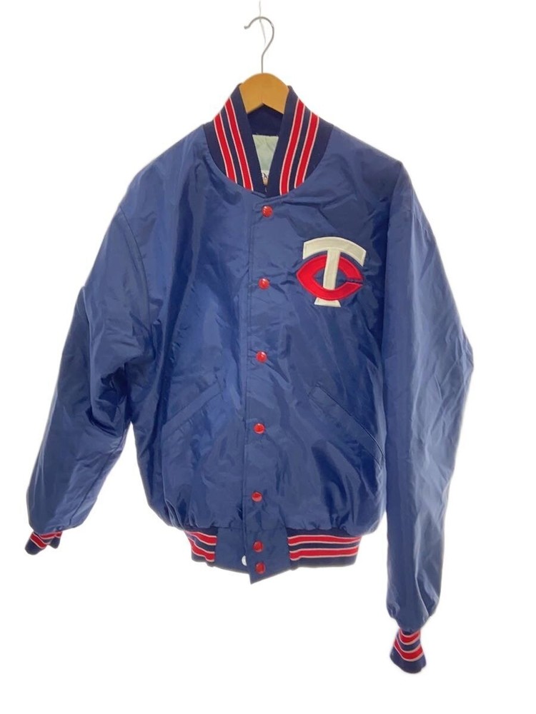 Delong Stadium Jacket/M/Nylon/Nvy/Plain 3489