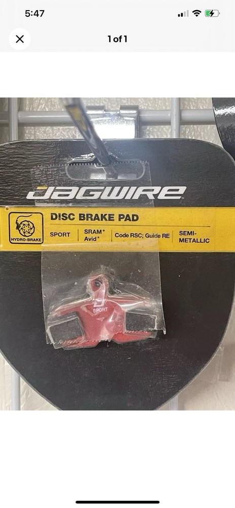 High-Performance Jagwire Sport Semi-Metallic Disc Brake Pads for SRAM Code RSC R Guide Open Box