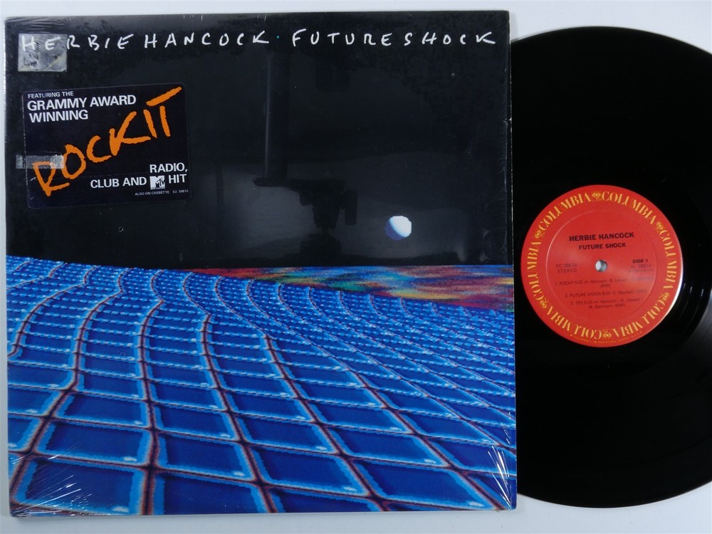 HERBIE HANCOCK Future Shock COLUMBIA LP VG++/VG+ SHRINK i