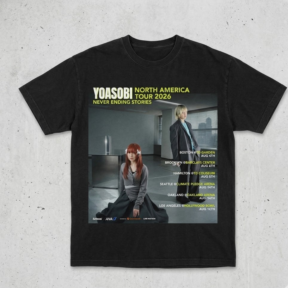 Yoasobi Tour 2026 Poster Graphic  T-Shirt