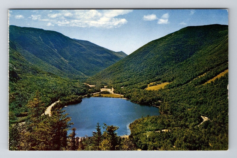 Franconia Notch NH-New Hampshire, Echo Lake, Scenic, Vintage Postcard