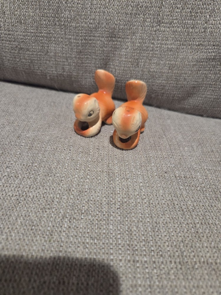 Vintage Hanging Squirrel Salt And Pepper Shakers