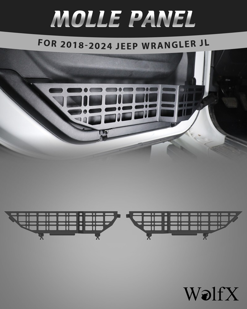 Jeep Wrangler JL Gladiator JT Front Door Molle Panel 2018-2025