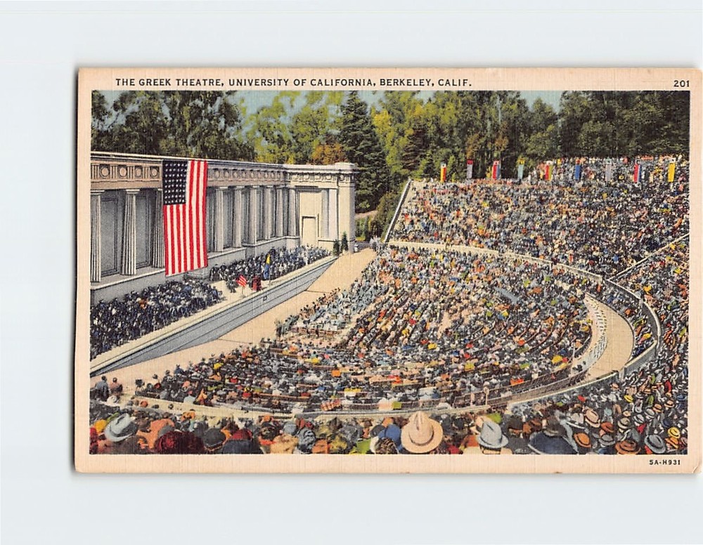 Postcard Greek Theatre University of California Berkeley California USA