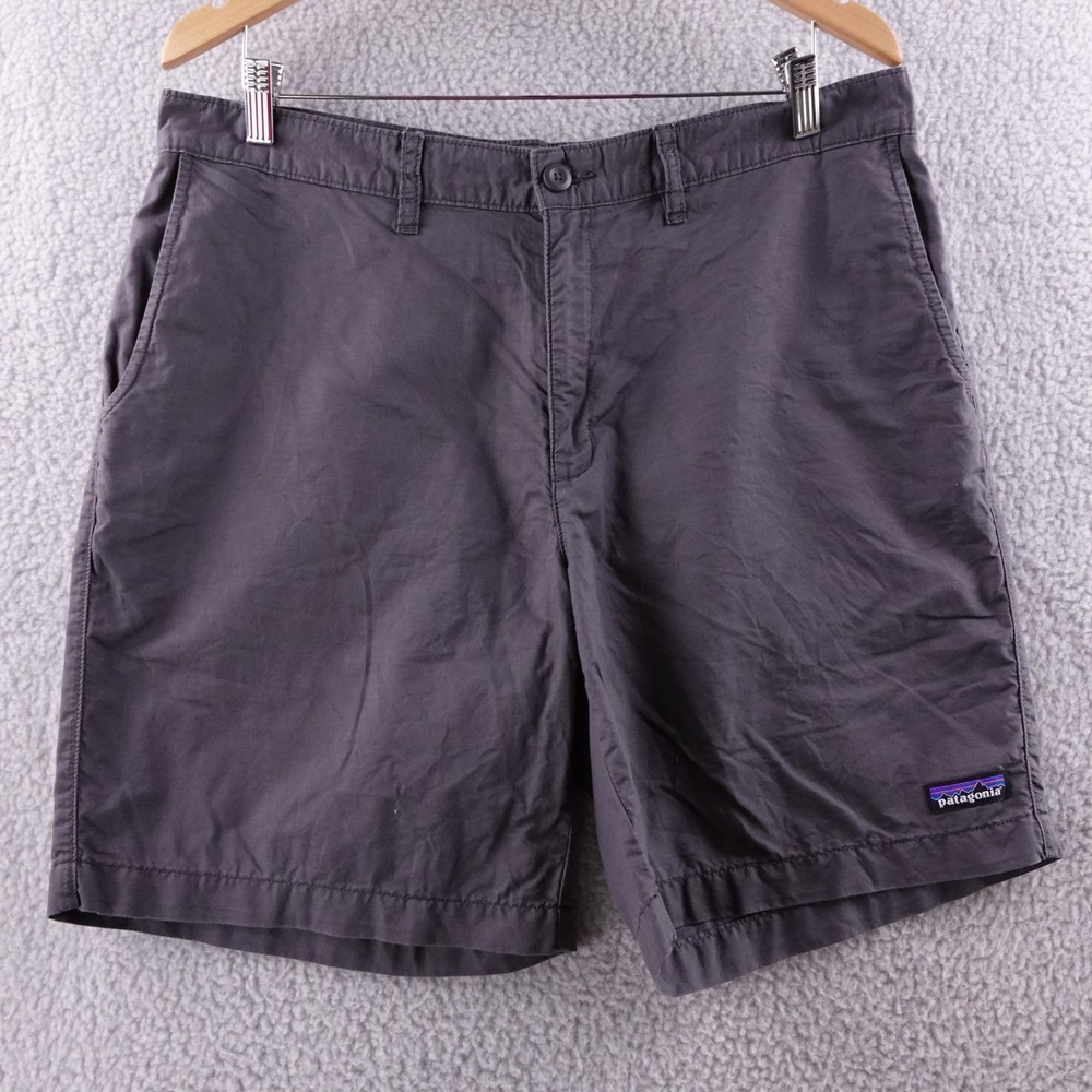 Patagonia Organic Cotton Hiking Shorts Men's Size 35 Gray Outdoor Camp
