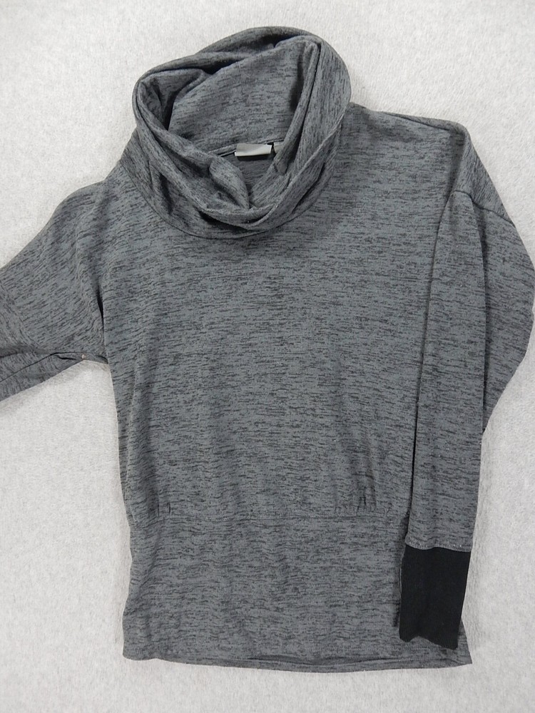 Athleta Cowl Neck Pullover Sweatshirt (Women's X-Small) Gray