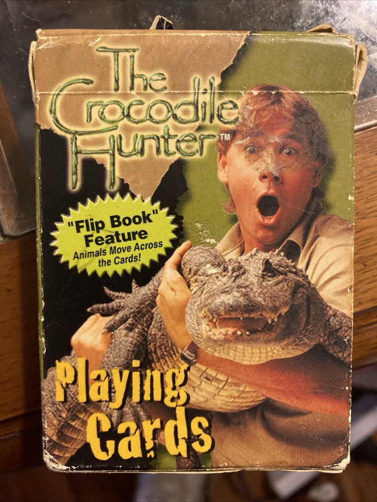 The Crocodile Hunter Steve Irwin Retro 2001 Official Playing Card Deck Used