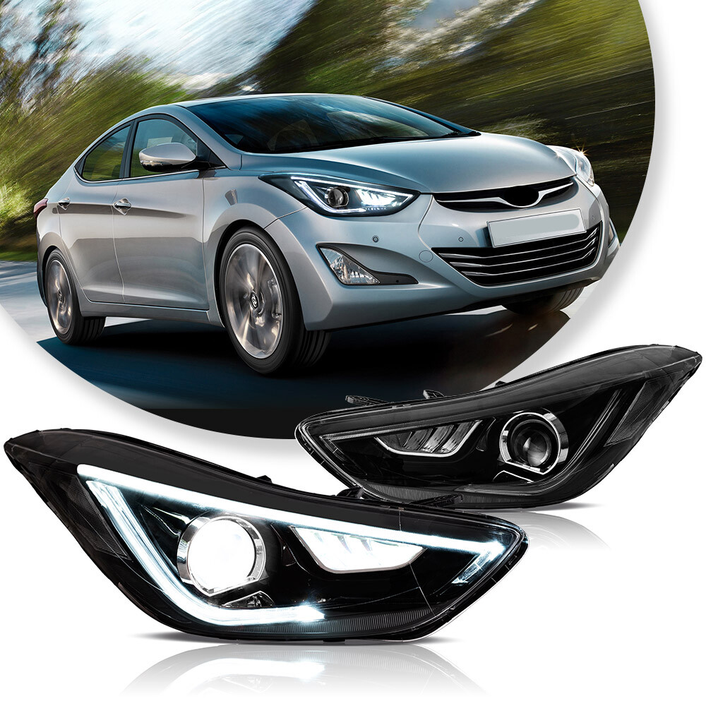 VLAND Projector LED Headlights Fit For Hyundai Sonata 2011-2016 w/Sequential
