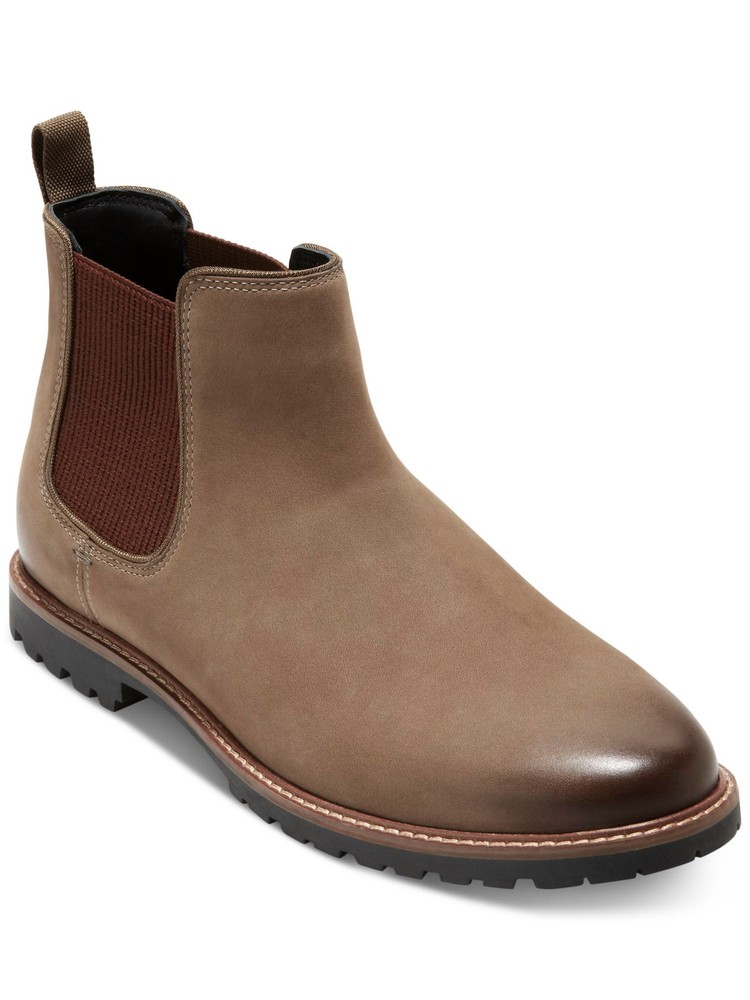 COLE HAAN Mens Brown Padded Goring Midland Round Toe Chelsea 12 M