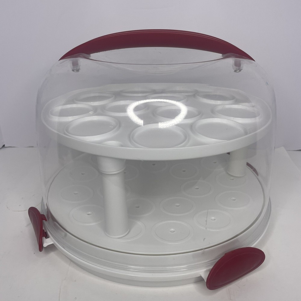 Better Homes & Gardens Round Cake Carrier with Clear Plastic Cover, 13