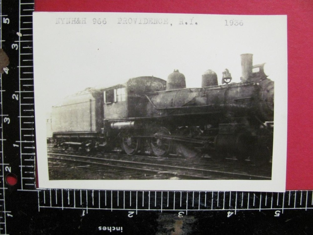 Orig Photo New York New Haven & Hartford Railroad Locomotive #966 Providence Ri