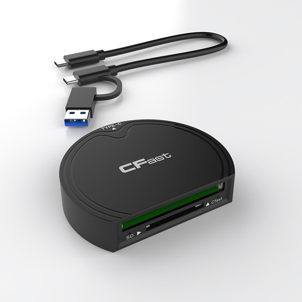 P&P CFast 2.0/SD Memory Card Adapter USB3.2 Gen2 High Speed Card Reader 10Gbps c