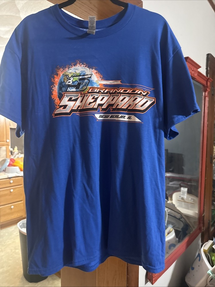 Brandon Sheppard #B5 Racing Graphic T-Shirt Size Large Late Model Dirt Car