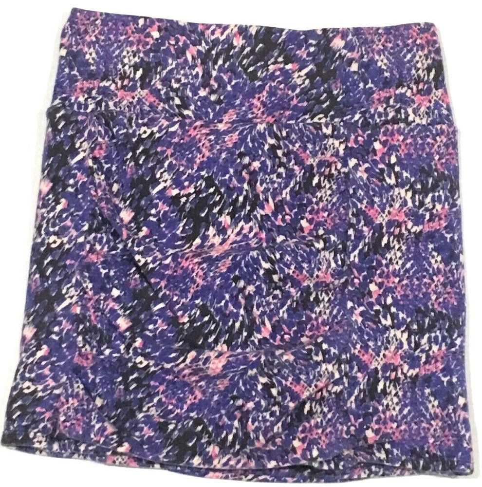 Free People Stretch Abstract Mini Skirt Women Size S Multi-Colored-image