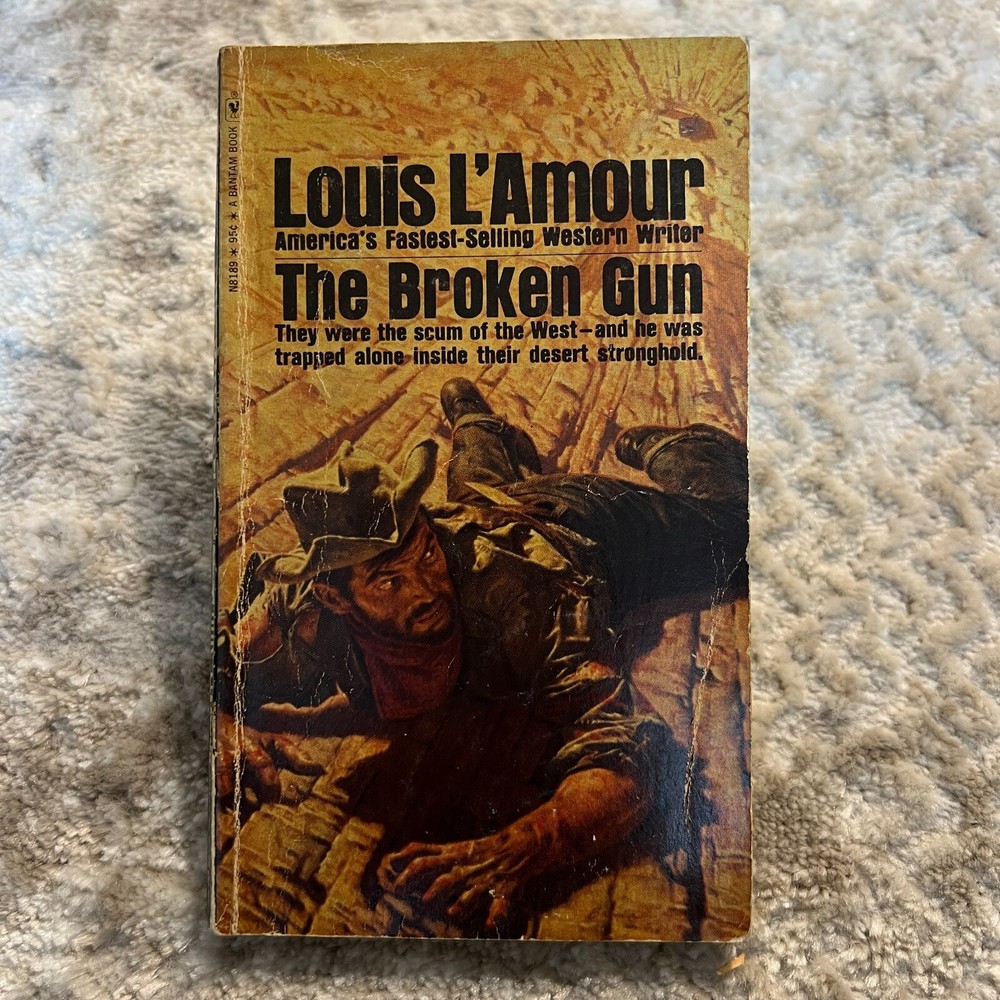 The Broken Gun Western Paperback Book by Louis L'Amour from Bantam Books 1974