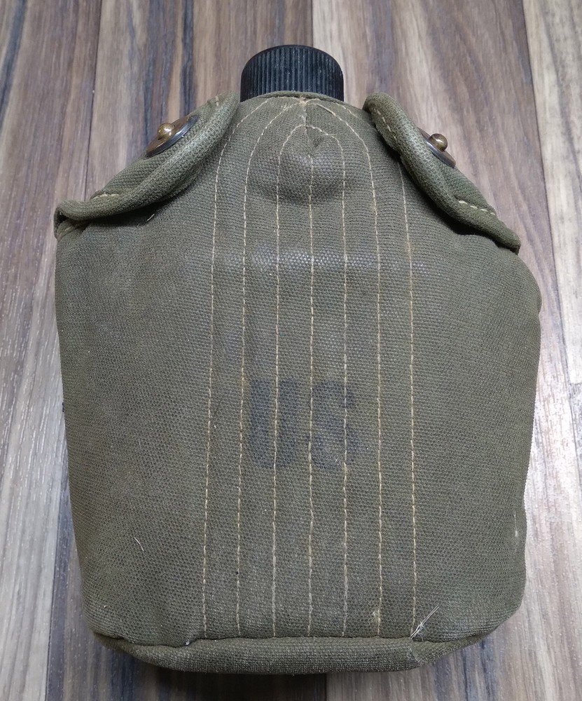 Korean War U.s. M1910 Canteen Set With Cup And Cover