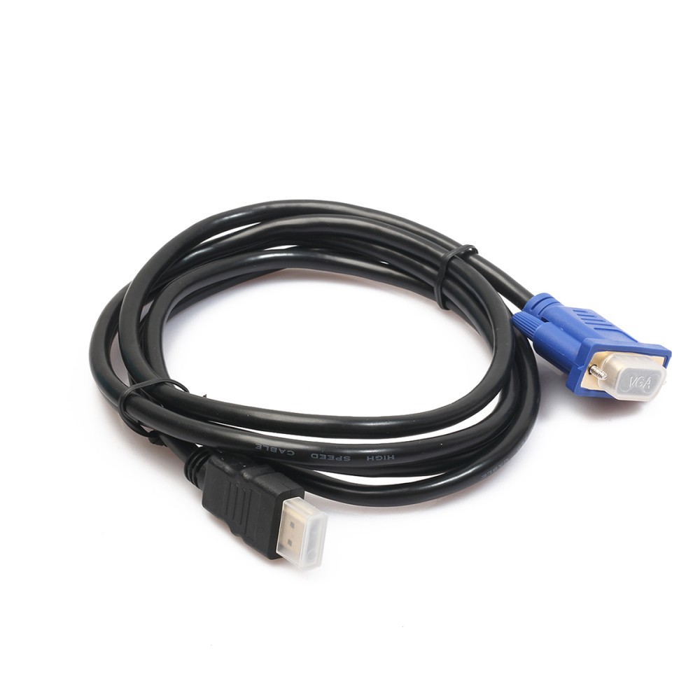 Gold.5M Gold-Plated VGA to Cable Converter Male Video Cord  