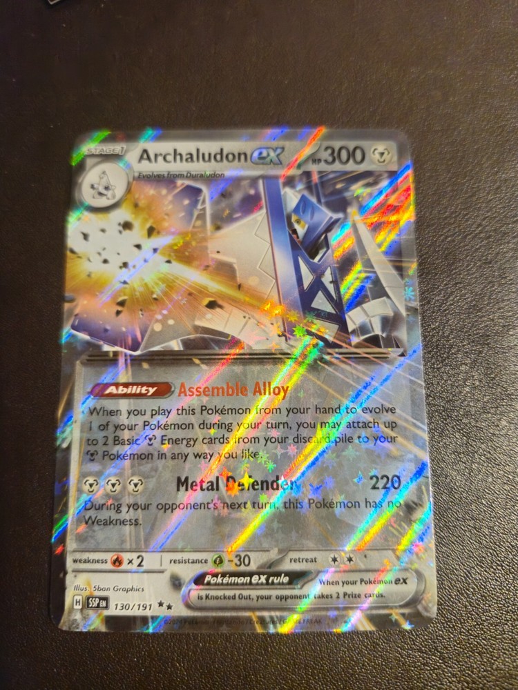Archaludon ex 130/191 - Surging Sparks - Pokemon TCG ✨ Pack Fresh ✨