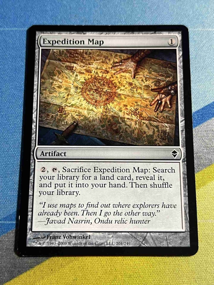 Magic the Gathering MTG Zendikar EXPEDITION MAP