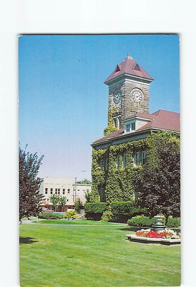 Postcard Polk County Courthouse Dallas Oregon USA