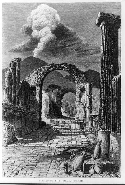 Photo:Street of the forum, Pompeii