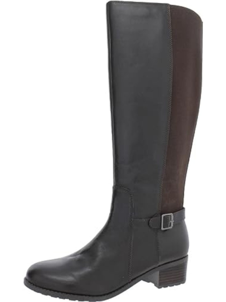 EASY SPIRIT Womens Brown Chaza Round Toe Block Heel Riding Boot 6 M WC