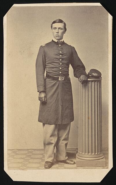 Captain Frederick Hurst of Co. E, 48th New York Infantry Regiment in uniform /