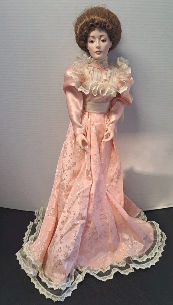 Franklin Mint Gibson Girl Doll Wedding Party Porcelain