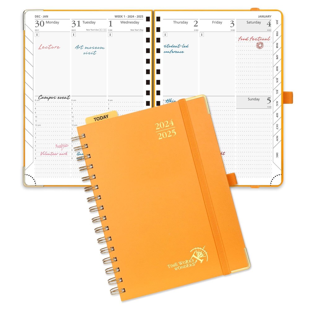 POPRUN Planner 2024-2025 Academic PlannerJuly 2024-June 2025 Daily Weekly and...