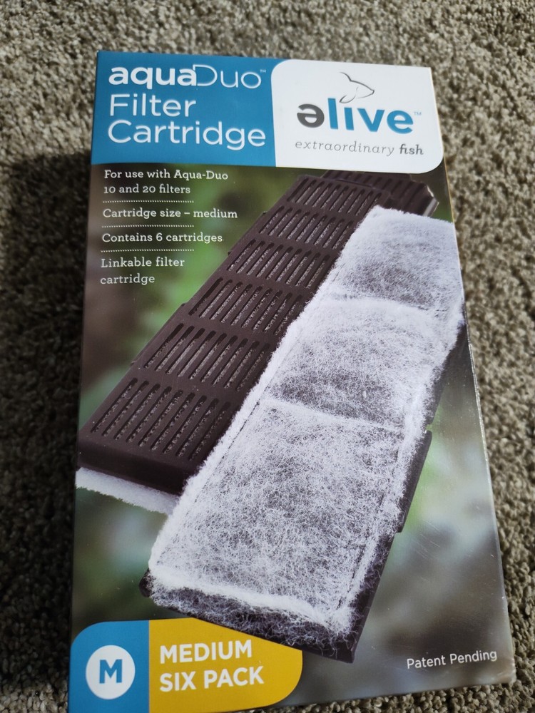 Elive Aquaduo Aquarium Fish Tank Water Filter Replacement Cartridges 5 Filters