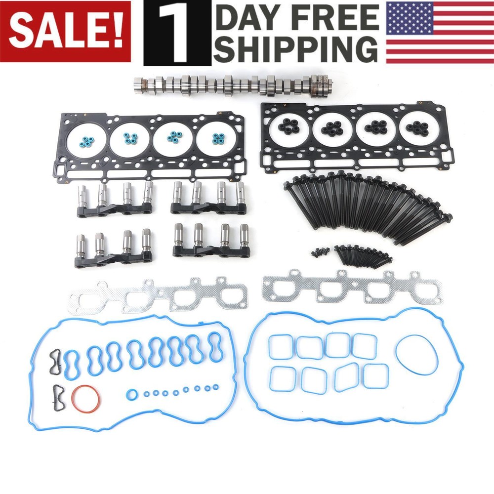 6.4L MDS Lifters Kit with Cam & Head Gasket Bolts for 11-19 Challenger Charger Cherokee