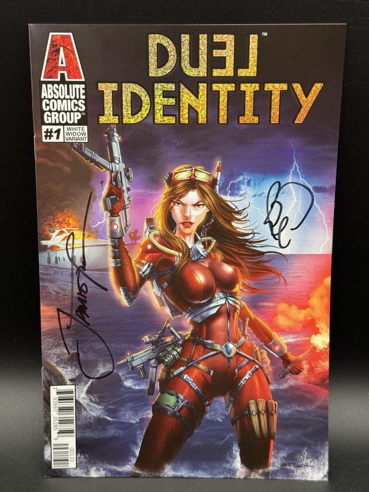 Absolute Comics Duel Identity #1 White Widow Variant Jamie & Powell Signed COA