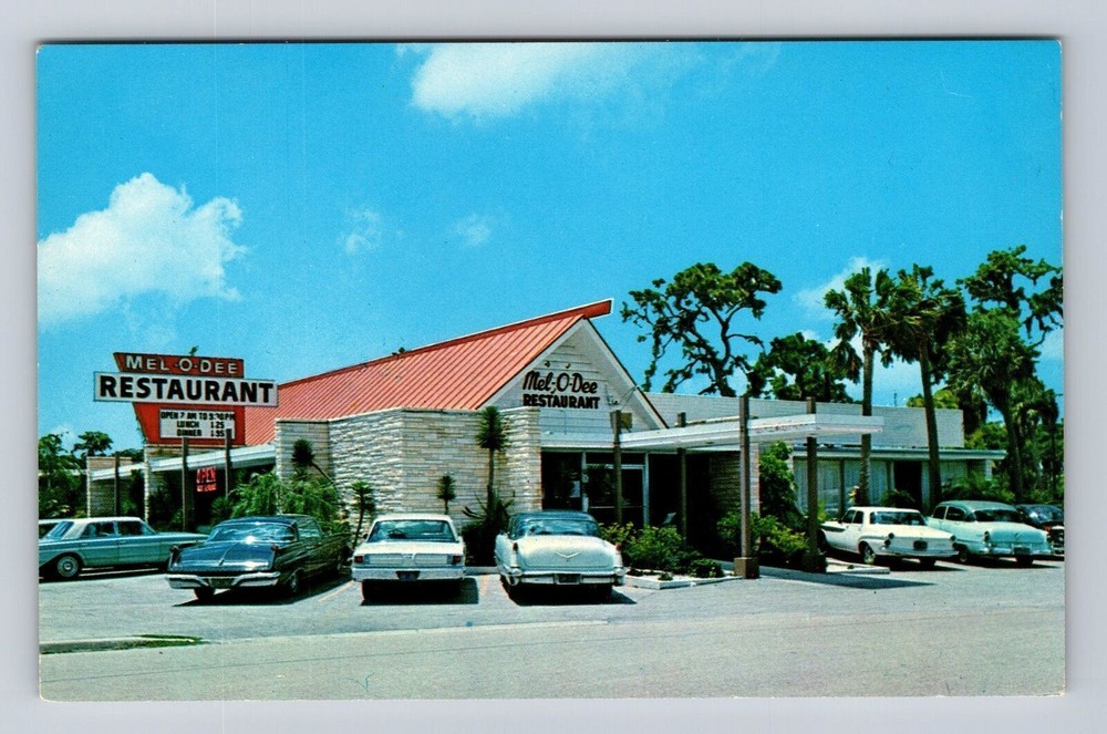 Sarasota FL-Florida, Mel-O-Dee Restaurant & Dining Room, Vintage Postcard